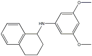 N-(3,5-dimethoxyphenyl)-1,2,3,4-tetrahydronaphthalen-1-amine Struktur