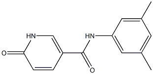 N-(3,5-dimethylphenyl)-6-oxo-1,6-dihydropyridine-3-carboxamide Struktur