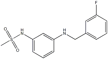 N-(3-{[(3-fluorophenyl)methyl]amino}phenyl)methanesulfonamide Struktur