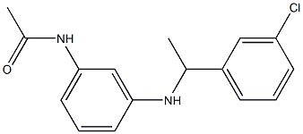 N-(3-{[1-(3-chlorophenyl)ethyl]amino}phenyl)acetamide Struktur