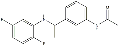 N-(3-{1-[(2,5-difluorophenyl)amino]ethyl}phenyl)acetamide Struktur