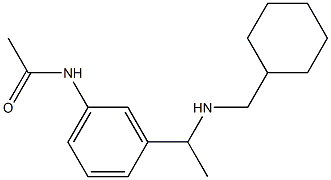 N-(3-{1-[(cyclohexylmethyl)amino]ethyl}phenyl)acetamide Struktur