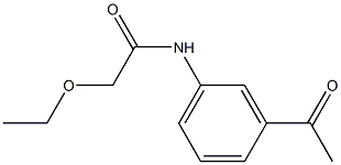 N-(3-acetylphenyl)-2-ethoxyacetamide Struktur