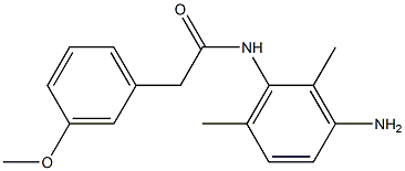 N-(3-amino-2,6-dimethylphenyl)-2-(3-methoxyphenyl)acetamide Struktur