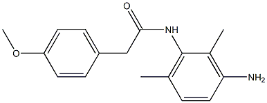 N-(3-amino-2,6-dimethylphenyl)-2-(4-methoxyphenyl)acetamide Struktur