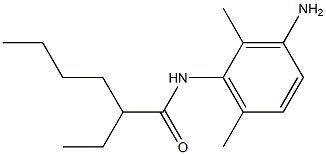 N-(3-amino-2,6-dimethylphenyl)-2-ethylhexanamide Struktur