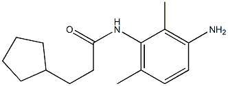 N-(3-amino-2,6-dimethylphenyl)-3-cyclopentylpropanamide Struktur