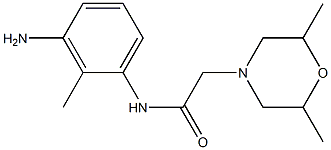 N-(3-amino-2-methylphenyl)-2-(2,6-dimethylmorpholin-4-yl)acetamide Struktur