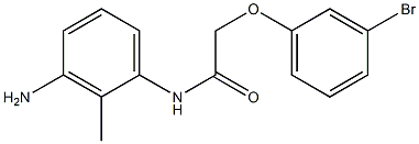 N-(3-amino-2-methylphenyl)-2-(3-bromophenoxy)acetamide Struktur