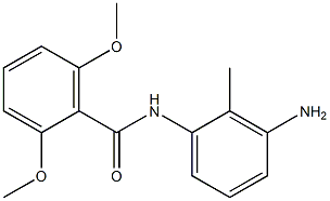 N-(3-amino-2-methylphenyl)-2,6-dimethoxybenzamide Struktur