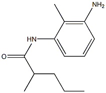 N-(3-amino-2-methylphenyl)-2-methylpentanamide Struktur