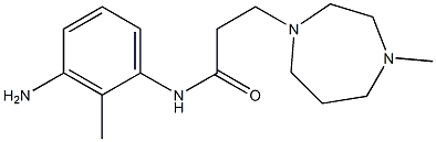 N-(3-amino-2-methylphenyl)-3-(4-methyl-1,4-diazepan-1-yl)propanamide Struktur