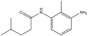 N-(3-amino-2-methylphenyl)-4-methylpentanamide Struktur