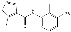 N-(3-amino-2-methylphenyl)-5-methylisoxazole-4-carboxamide Struktur