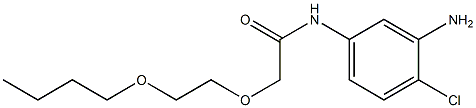 N-(3-amino-4-chlorophenyl)-2-(2-butoxyethoxy)acetamide Struktur