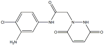 N-(3-amino-4-chlorophenyl)-2-(3,6-dioxo-3,6-dihydropyridazin-1(2H)-yl)acetamide Struktur