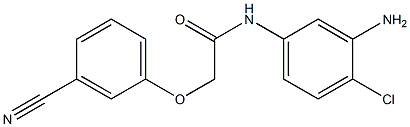 N-(3-amino-4-chlorophenyl)-2-(3-cyanophenoxy)acetamide Struktur