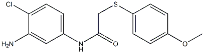 N-(3-amino-4-chlorophenyl)-2-[(4-methoxyphenyl)sulfanyl]acetamide Struktur