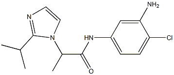 N-(3-amino-4-chlorophenyl)-2-[2-(propan-2-yl)-1H-imidazol-1-yl]propanamide Struktur