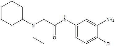 N-(3-amino-4-chlorophenyl)-2-[cyclohexyl(ethyl)amino]acetamide Struktur