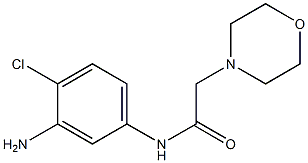 N-(3-amino-4-chlorophenyl)-2-morpholin-4-ylacetamide Struktur