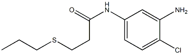 N-(3-amino-4-chlorophenyl)-3-(propylsulfanyl)propanamide Struktur