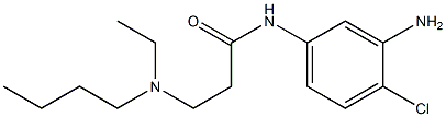 N-(3-amino-4-chlorophenyl)-3-[butyl(ethyl)amino]propanamide Struktur