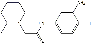 N-(3-amino-4-fluorophenyl)-2-(2-methylpiperidin-1-yl)acetamide Struktur