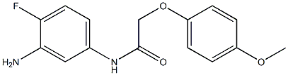 N-(3-amino-4-fluorophenyl)-2-(4-methoxyphenoxy)acetamide Struktur