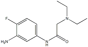 N-(3-amino-4-fluorophenyl)-2-(diethylamino)acetamide Struktur