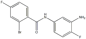 N-(3-amino-4-fluorophenyl)-2-bromo-4-fluorobenzamide Struktur