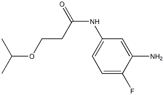 N-(3-amino-4-fluorophenyl)-3-(propan-2-yloxy)propanamide Struktur