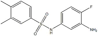 N-(3-amino-4-fluorophenyl)-3,4-dimethylbenzene-1-sulfonamide Struktur