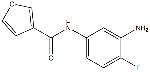 N-(3-amino-4-fluorophenyl)-3-furamide Struktur