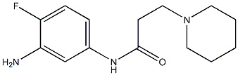 N-(3-amino-4-fluorophenyl)-3-piperidin-1-ylpropanamide Struktur