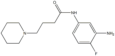 N-(3-amino-4-fluorophenyl)-4-piperidin-1-ylbutanamide Struktur