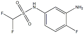 N-(3-amino-4-fluorophenyl)difluoromethanesulfonamide Struktur