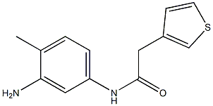 N-(3-amino-4-methylphenyl)-2-(thiophen-3-yl)acetamide Struktur