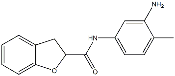 N-(3-amino-4-methylphenyl)-2,3-dihydro-1-benzofuran-2-carboxamide Struktur