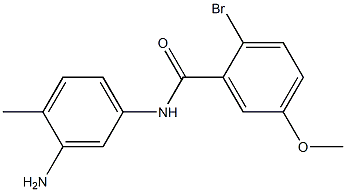 N-(3-amino-4-methylphenyl)-2-bromo-5-methoxybenzamide Struktur