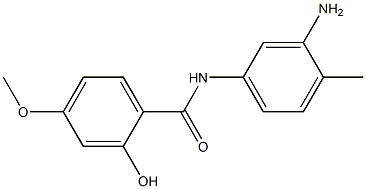 N-(3-amino-4-methylphenyl)-2-hydroxy-4-methoxybenzamide Struktur