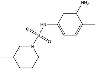 N-(3-amino-4-methylphenyl)-3-methylpiperidine-1-sulfonamide Struktur