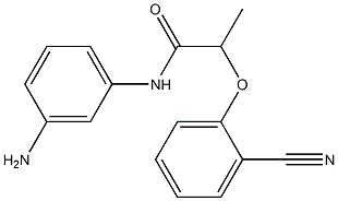 N-(3-aminophenyl)-2-(2-cyanophenoxy)propanamide Struktur