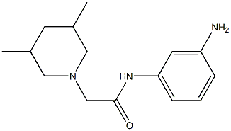 N-(3-aminophenyl)-2-(3,5-dimethylpiperidin-1-yl)acetamide Struktur