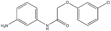 N-(3-aminophenyl)-2-(3-chlorophenoxy)acetamide Struktur