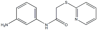 N-(3-aminophenyl)-2-(pyridin-2-ylsulfanyl)acetamide Struktur