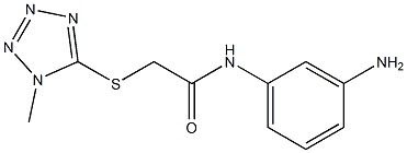 N-(3-aminophenyl)-2-[(1-methyl-1H-1,2,3,4-tetrazol-5-yl)sulfanyl]acetamide Struktur