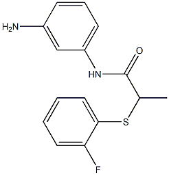 N-(3-aminophenyl)-2-[(2-fluorophenyl)sulfanyl]propanamide Struktur