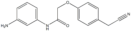 N-(3-aminophenyl)-2-[4-(cyanomethyl)phenoxy]acetamide Struktur