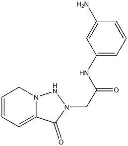 N-(3-aminophenyl)-2-{3-oxo-2H,3H-[1,2,4]triazolo[3,4-a]pyridin-2-yl}acetamide Struktur